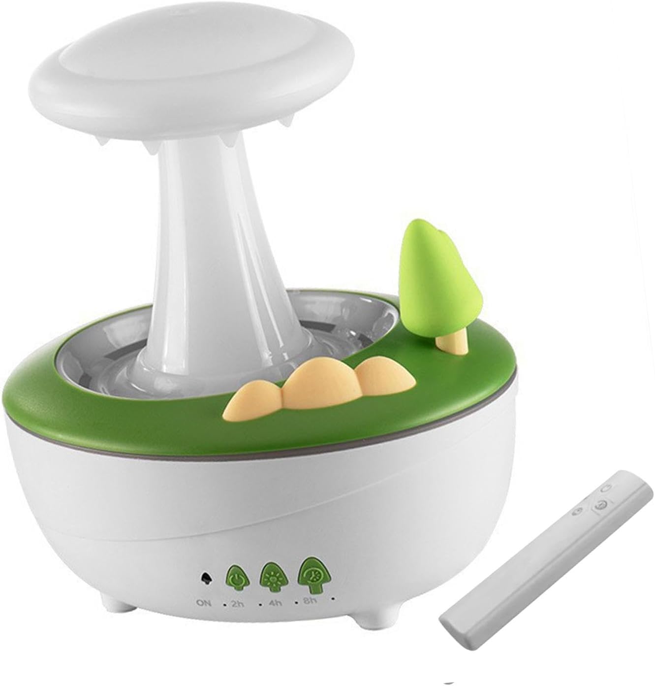 Kuntesetty Micro Landscape Aroma Diffuser Raindrop Humidifier with Night Light Feature