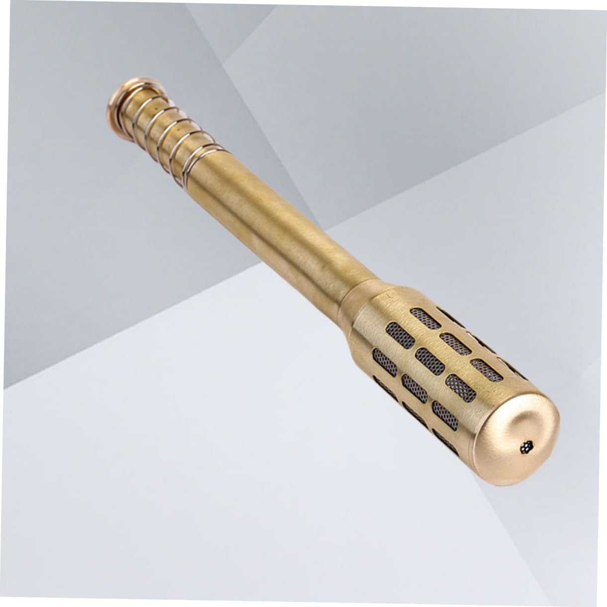 Beatifufu Brass Moxa Roller Stick Moxibustion Massage Burner for Body Easy to Use Handheld Device Gold Finish