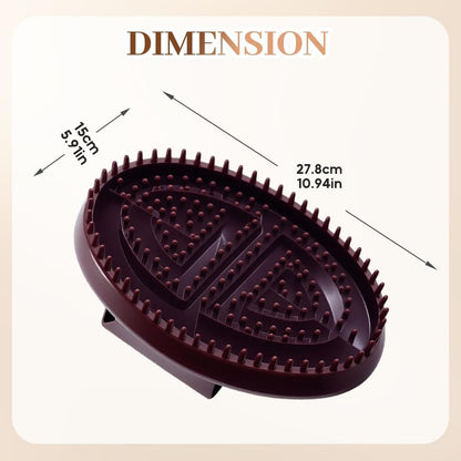 2PCS Meridian Massage Brush, Handheld Bath & Body Brushes Massage Comb Essential Oil Brush Body Scrubber Bath Body Brushes for Body and Leg Relaxation
