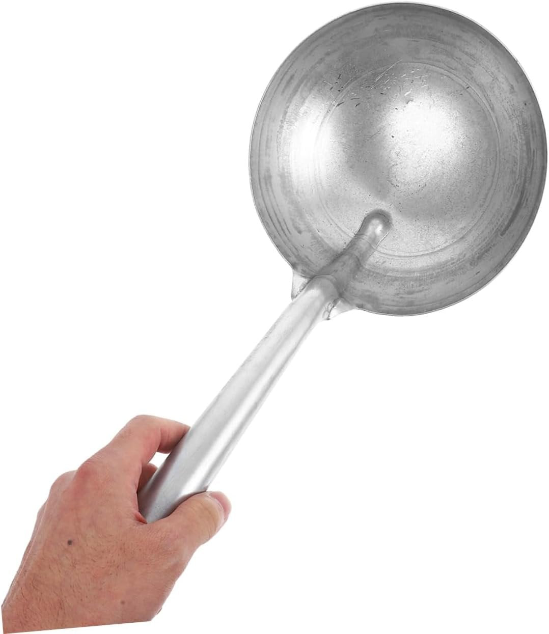Totority Iron Ladle Spoon for Feeding and Watering Heavy Duty Horse Feed Scoop for Livestock Durable Iron