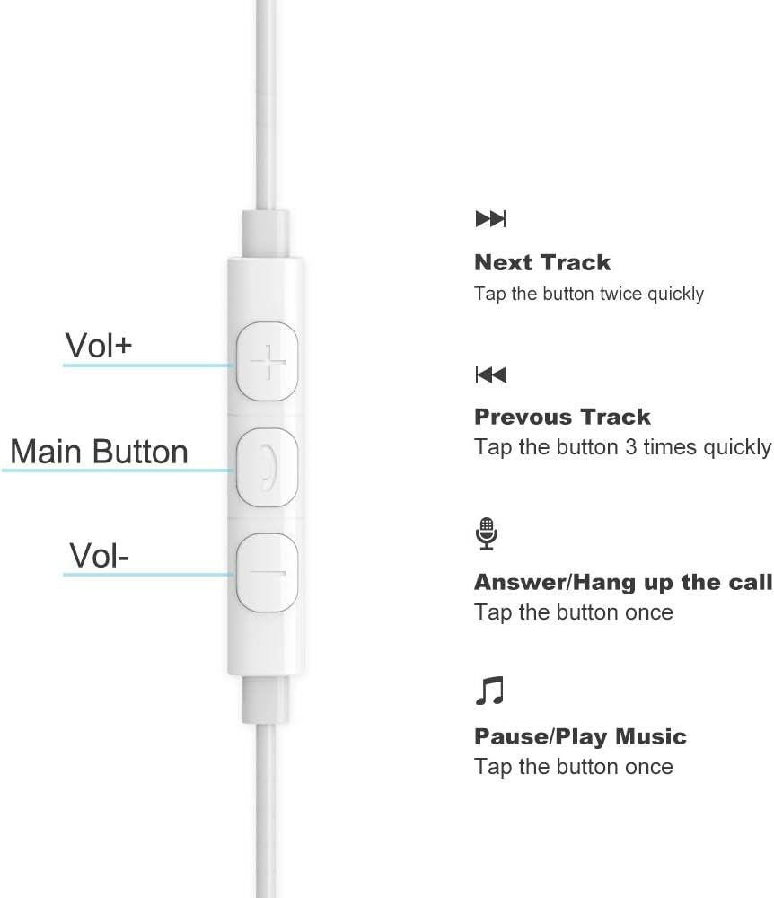 aceyoon iPhone Earphones MFi Certified Lightning Earbuds with Mic and Volume Remote iPhone 11 Headphones Noise Cancelling Universe Lightning Earphones for iPhone 12 13 X XR 8 6 7 6S 10 11Pro iPad iPod