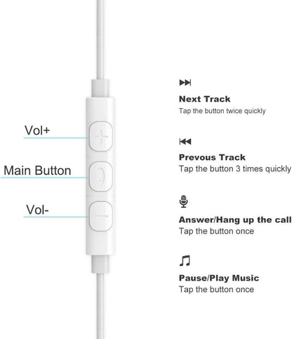 aceyoon iPhone Earphones MFi Certified Lightning Earbuds with Mic and Volume Remote iPhone 11 Headphones Noise Cancelling Universe Lightning Earphones for iPhone 12 13 X XR 8 6 7 6S 10 11Pro iPad iPod