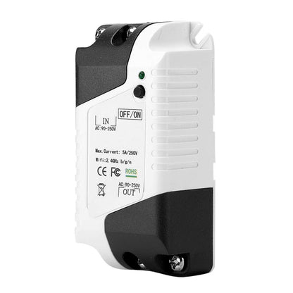 WiFi Smart Breaker Switch Module Ultra Wide Voltage 90V Voice Control for Smart Home Automation ABS Fireproof Material Remote Control Switch