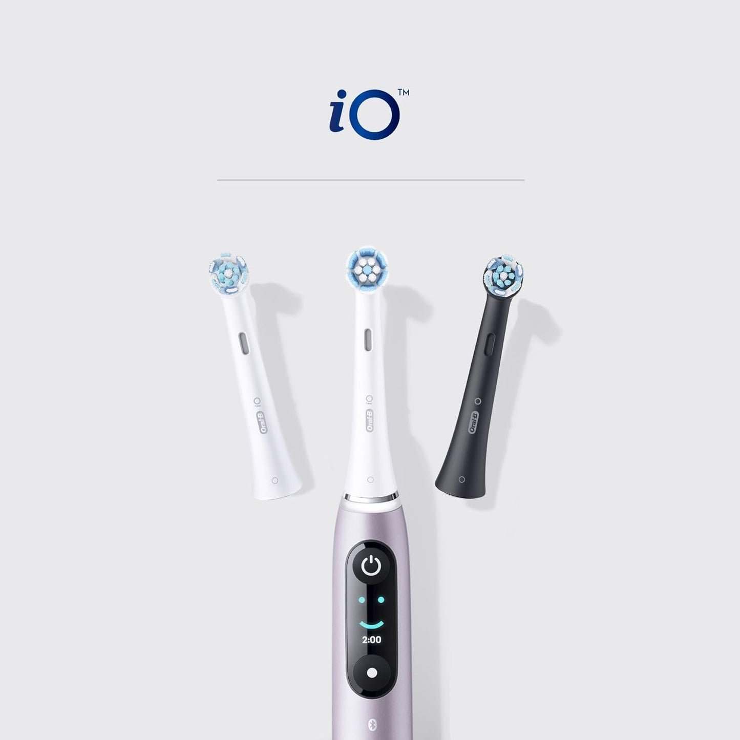 Oral-B iO Gentle Care Electric Toothbrush Heads, Pack of 4 White Replacement Heads, Gentle and Effective Cleaning of Sensitive Gums and Teeth
