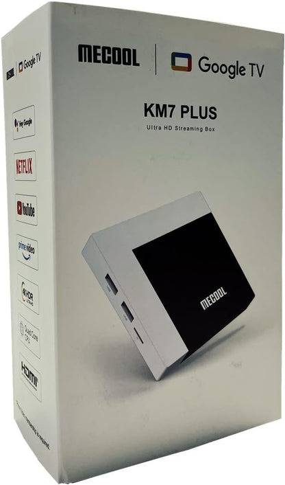 Android 11.0 TV Box, KM7 Plus ATV Box Amlogic S905Y4 AV1 Ultra 4K HDR 2GB RAM 16GB ROM Support 2.4G/5G WiFi BT5.0 4K HDR Box