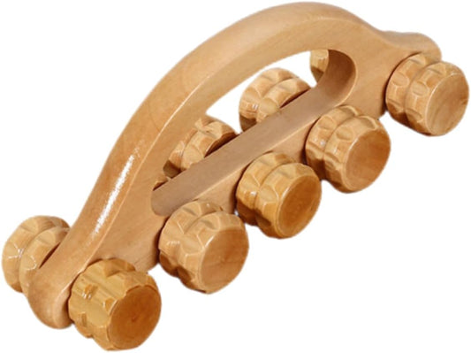 VALICLUD massaggiatore massaggiante manuale muscolare muscoli palla portatile massaggio a strumento manuale per massaggi accessori per massaggi tenuto in mano di legno