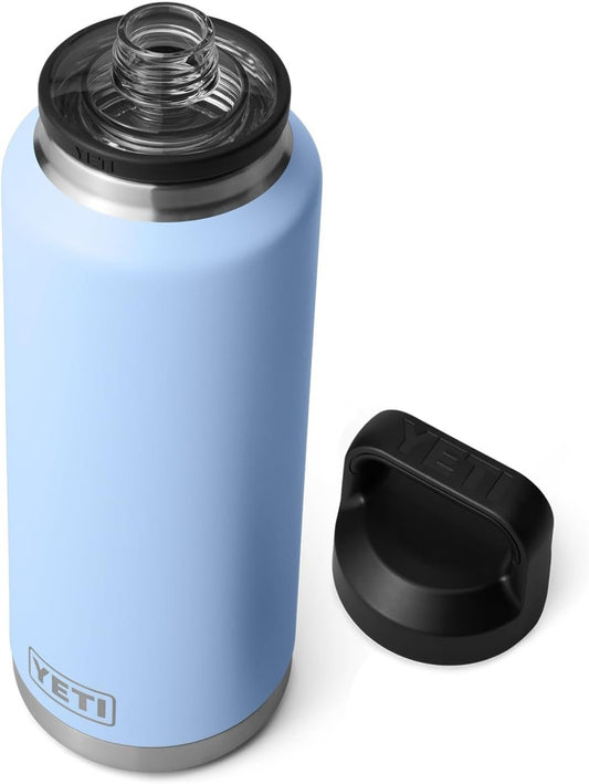 YETI Rambler 46 oz Bottle, Vacuum Insulated, Stainless Steel with Chug Cap, Big Sky Blue