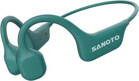 SANOTO Bone Conduction Headphones Bluetooth Open Ear Headphones Wireless IPX7 Waterproof Sweatproof Wireless Earphones Sport Headphones for Running Bicycle Cycling Workouts