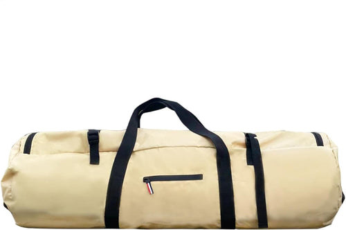 Extra Large Duffle, Waterproof Travel Bag, Zippered Tent Holder, Foldable Gear Bag, Heavy-Duty Storage, Sturdy Carry Handles For Travel, Camping, And Outdoor Packing, Khaki, Please refer to