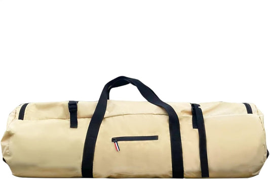 Extra Large Duffle, Waterproof Travel Bag, Zippered Tent Holder, Foldable Gear Bag, Heavy-Duty Storage, Sturdy Carry Handles For Travel, Camping, And Outdoor Packing, Khaki, Please refer to