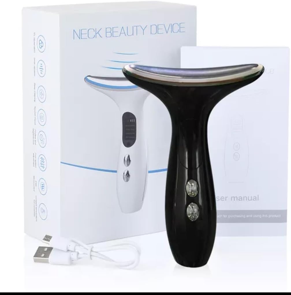 Microcurrent Face Neck Lift Beauty LED Photon Red Light Therapy Facial Massager Skin Care Anti Wrinkle Double Chin Tightening