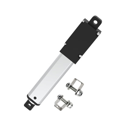 Stroke 75mm 20N 3 Inch Mini Linear Actuator 12V Force 4.5lbs Electric Linear Motion Actuators High Speed 1.2"/sec for Robotics,Home Automation with Mounting Brackets