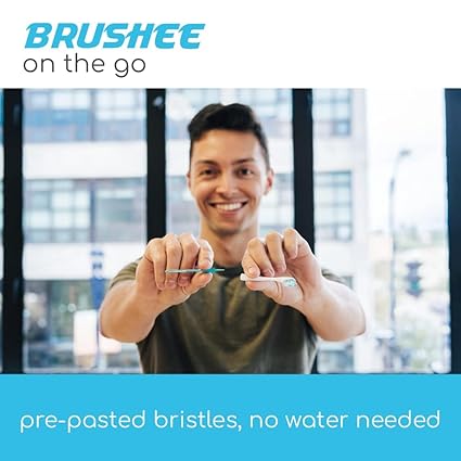 The Evolution of Oral Care | 4-in-1 Tool (Paste + Brush + Floss + Pick) | Individually Wrapped | Disposable | Prepasted Travel Toothbrushes | Small Adult Toothbrush - (24-Pack)