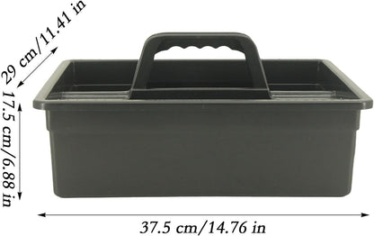 Cleaning Caddy, Organizer Basket with Handle, Housekeeping Caddy Storage, 14.76x11.41x6.88 Inches Compact Tray, Ideal for Auto Detailing, Garden, Laundry, Bathroom, Garage