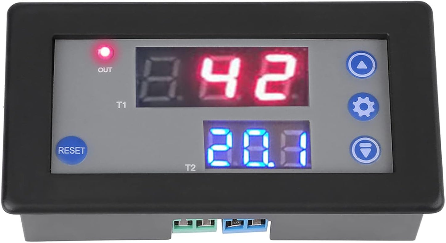 12V Dual Display Timing Delay Relay Module for Home Automation System