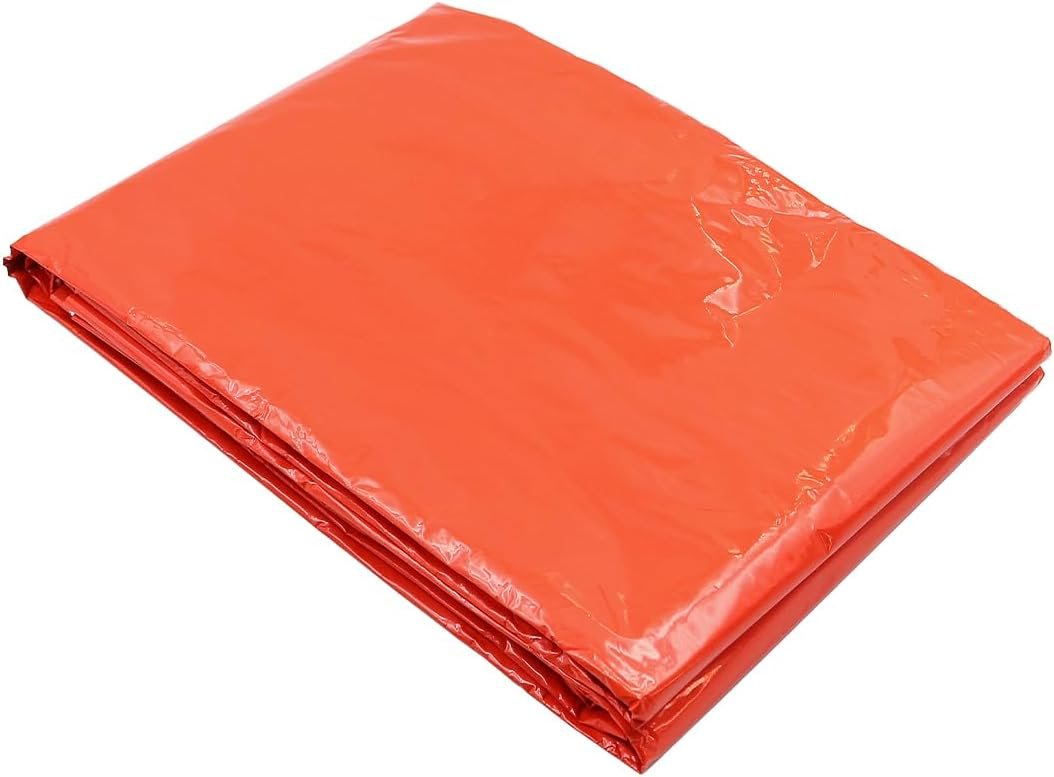 NUZAMAS Survival Emergency Tent - Thermal Rescue Shelter Blankets, Foldable for Outdoor Camping, Hiking, Adventure - Orange