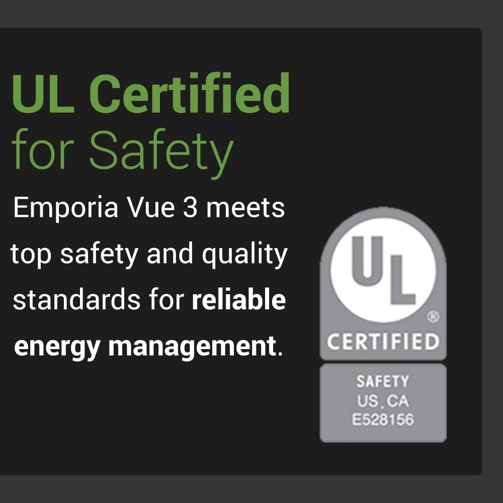 Emporia Gen 3 Smart Home Energy Monitor | Home Energy Automation and Control | Real Time Electricity Monitor/Meter | Solar/Net Metering