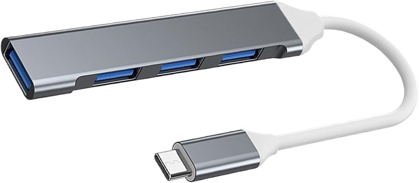 USB Multiport Adapter Hub â€“ 5Gbps Data Transfer Splitter, High Speed Extender | USB 3.0 Multiport Expander, Laptop Audio Printer Game Controller Flash Drive Connector for Office Home Setup Use