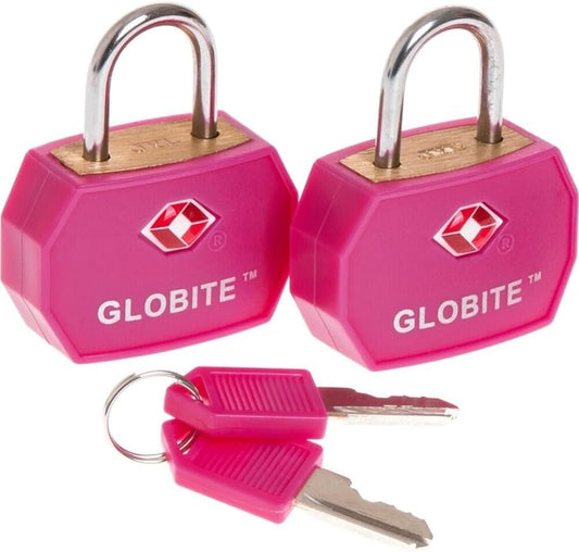Globite TSA Luggage Locks 2pk, Pink