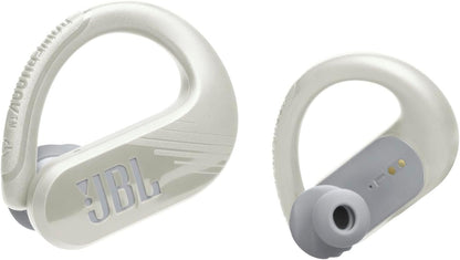 JBL Endurance Peak 3 - True Wireless Active Earbuds with Ear Hook Enhancer, IP68 Dust and Water Proof, Up to 50 Hours of Battery Life - White