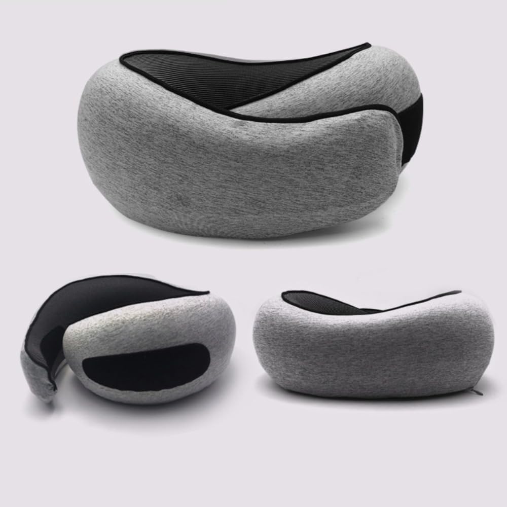 Poemtian Travel Pillow Neck Pillow Travel Neck Pillow for Airplane Memory Foam Travel Neck Pillow Camping Pillow
