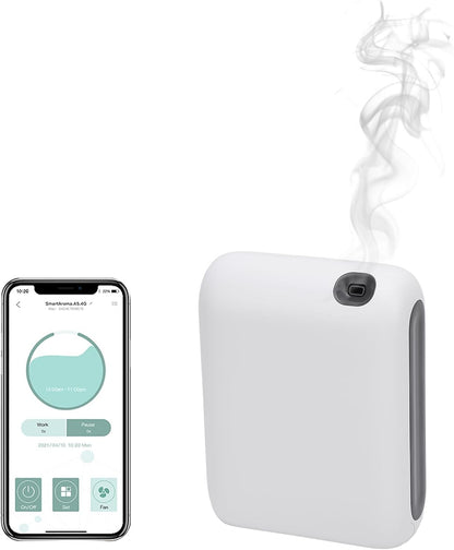Essential Oil Diffusers for Home, Smart Scent Air Machine for Home, Hotel Collection Diffuser, Waterless Essential Oil Diffuser with Automatic Timing Function APP Control