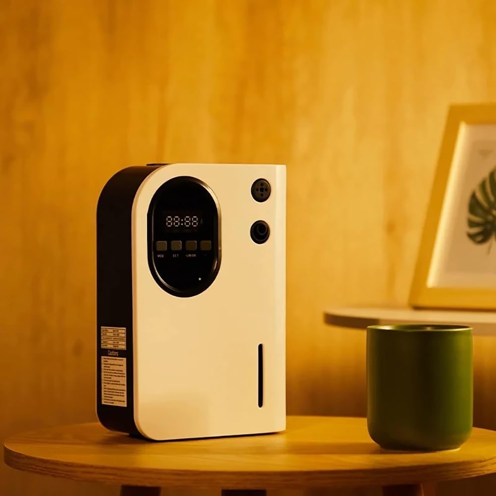 Intelligent Timed Bluetooth Diffuser, Cold Mist Humidifier, Aromatherapy Machine, Air Freshener, Bluetooth Control Can Be Timed, Covering 300-400㎡, Suitable for Home, Yoga, Office, SPA, Bedroom