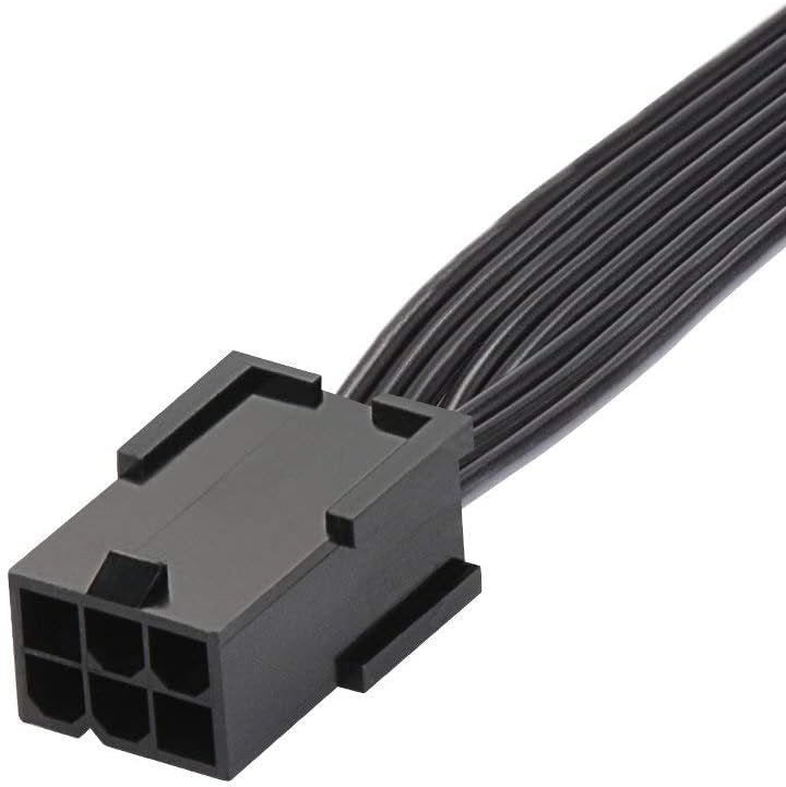 J&D PCIe 6 Pin to PCIe 8 Pin Power Adapter Cable (2 Pack), PCI Express 6 pin to 8 pin Adapter Power Cable, 12 inch