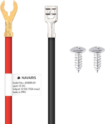 Navaris 12 V Waterproof Cigarette Lighter Socket – Cigarette Lighter Adapter for Car, Motorcycle, Truck, Boat – Car Charger Adapter