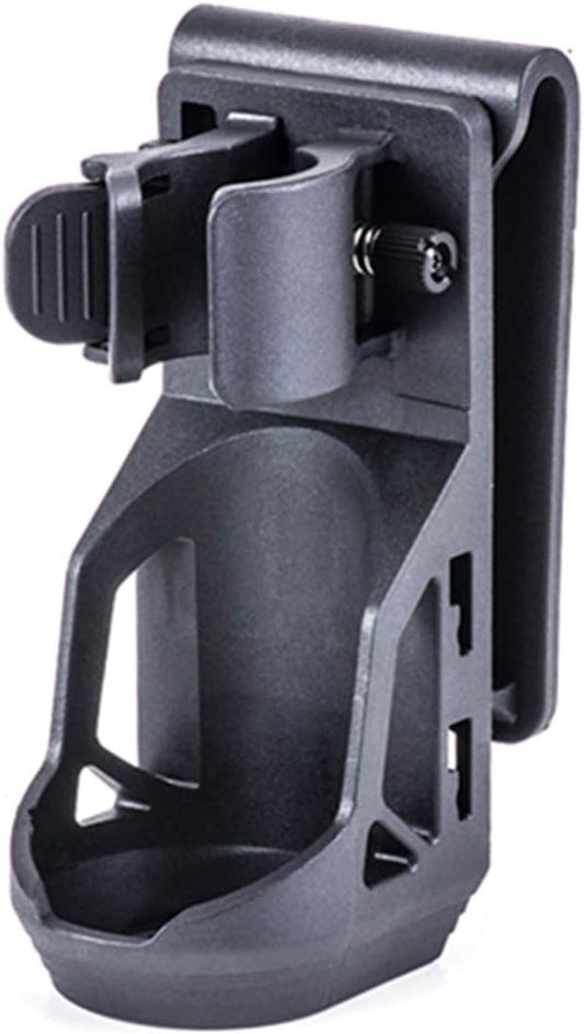 Nextorch V5 Tactical Torch Pouch Holder, 360 Degree Rotation Adjustable Flashlight Holster for Belt with Lever Side Lock System for 1"-1.25" Diameter Flashlight, Black