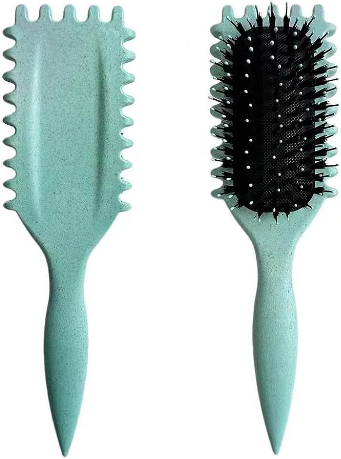 Professional 5-in-1 Hair Brush Set with Cleaner Tool - Vent Air Cushion Brush + Detangling Comb + Scalp Massage Balloon Brush for Curly/Straight Hair | Anti-Static & Heat-Resistant Styling Tools