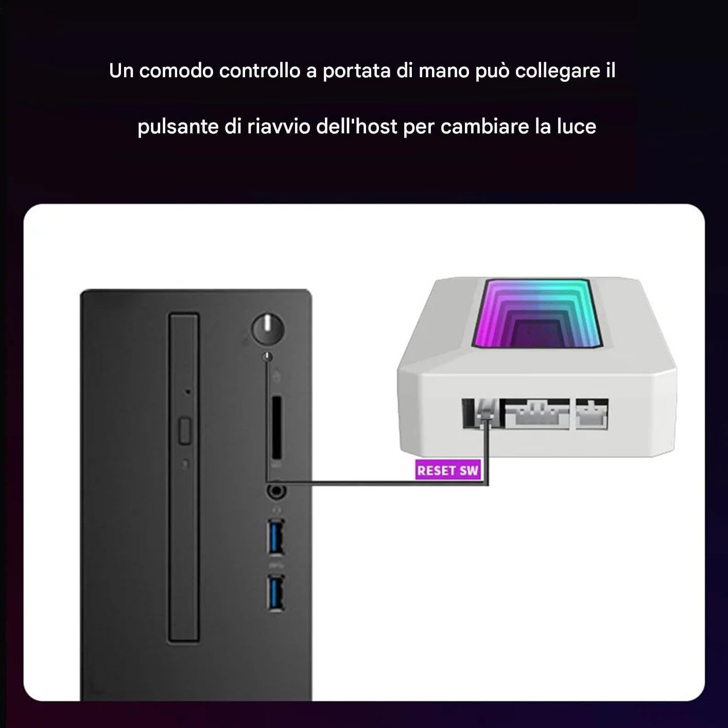 Argb Controller Hub, 8 Ports Motherboard Fan Controller, Prism Algorithm Pc Splitter, PWM Smart Temp Control, RGB Lighting, Desktop Modding Tool, 4.49 x 2.17 x 0.79 Inches