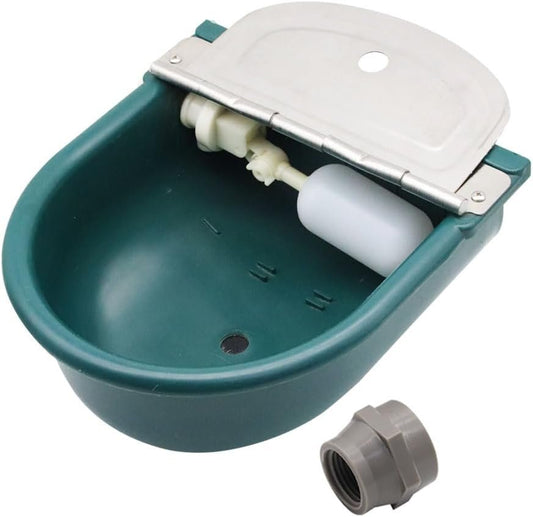 Automatic 1.2 Gallon Water Trough Cow Cattle Horse Water Bowls with Float ValveLivestock Tool Bowl for Cat Goat Sheep Dog Animal Drinking Equipment