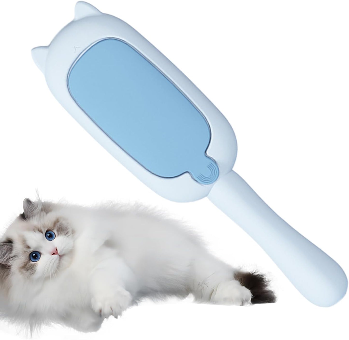 Deshedding Brush, Cat Deshedder, Pet Grooming Tool, Gentle Comb for Shedding, Comfortable Grip Handle, Ideal for Family Friends Teen, 8.66x2.36x1.97 Inches