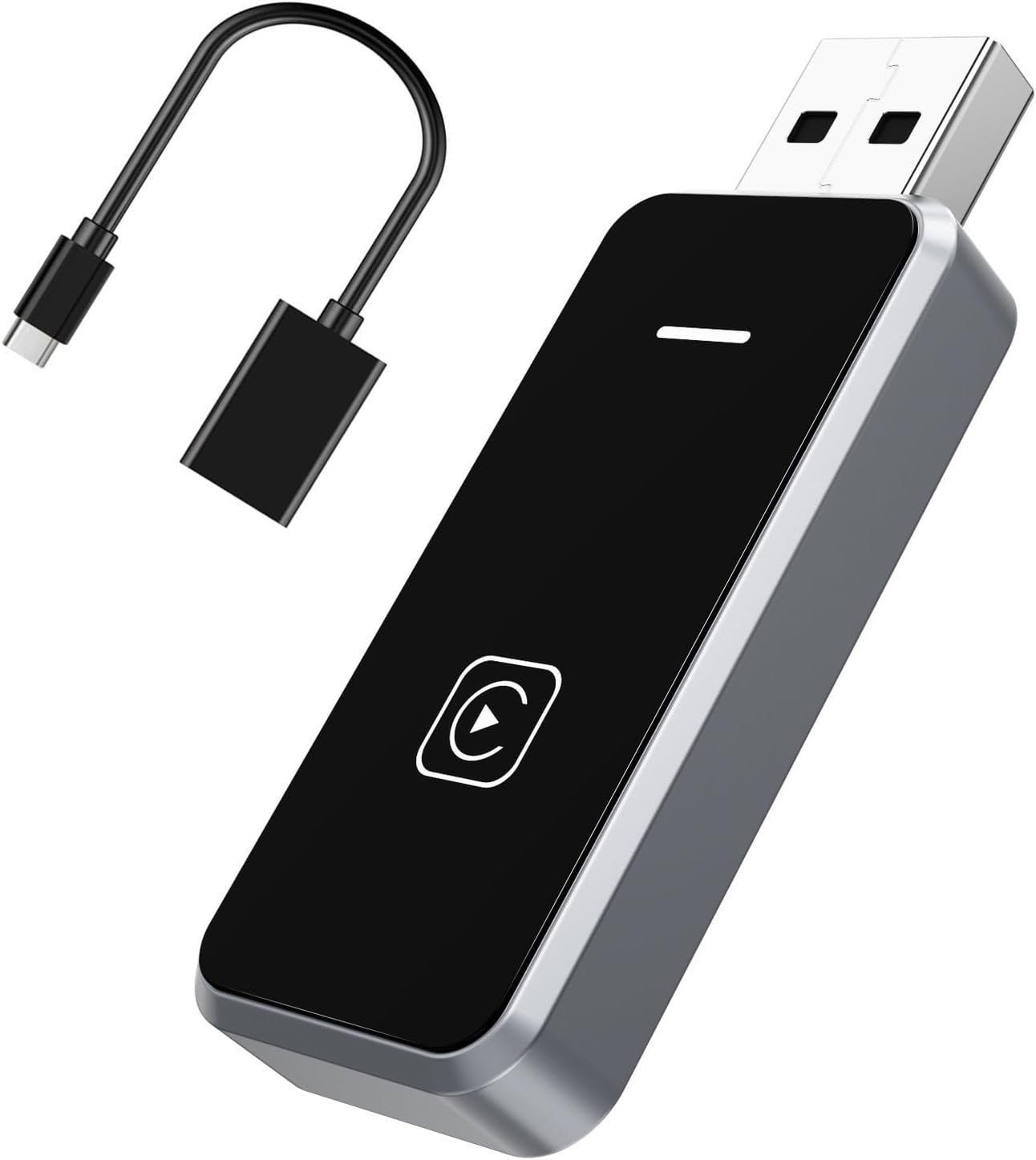 Vinmooog 2 in 1 Carplay Wireless and Android Auto Adapter - Converts Wired to Wireless - USB A/C, WIFI/BT - Supports iOS 10+ and Android 11+