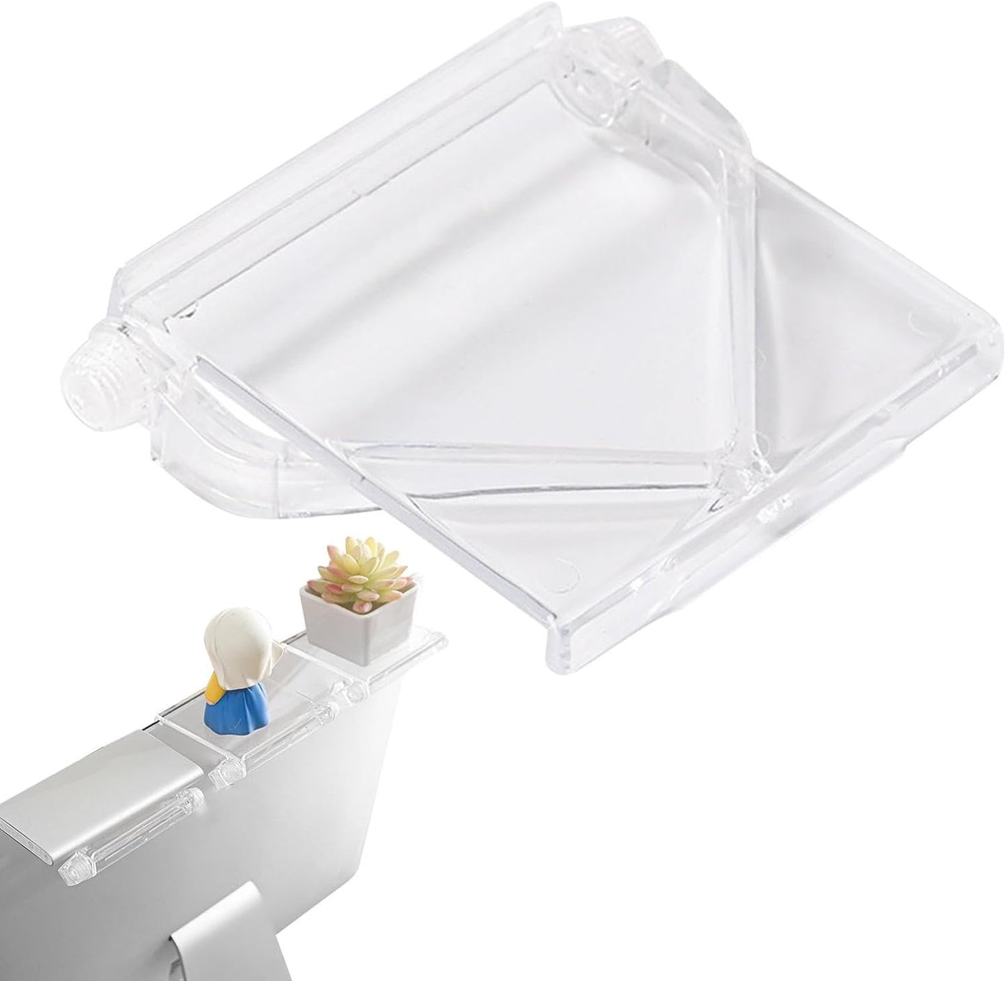 TV Top Shelf - Adjustable Monitor Top Mounting Bracket,Router Bracket for Streaming Devices, Cable Box, Router and Home Decor