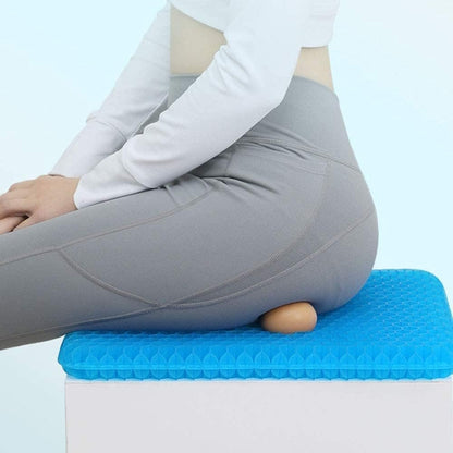 Gel Seat Cushion, ZIKO Ergonomic Design Egg Seat Cushion Wheelchair Cushion with Breathable Non-Slip Cover for Back Sciatica Pain Relief Long-Sitting Seat Cushion for Office Chair Car Wheelchair