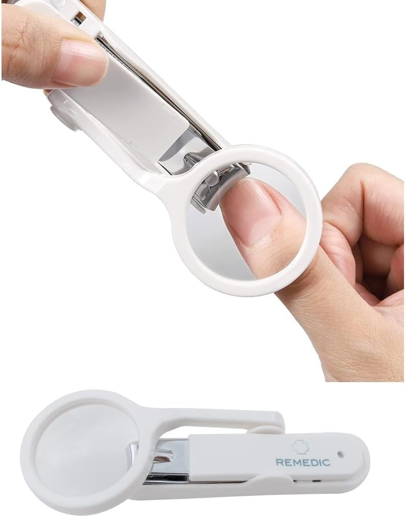 Extra Large Nail Clippers with Magnifier for Fingernails & Toenails – Arthritis-Friendly Grip - Perfect for Elderly & Low Vision Users – professional quality - sharp blades for precise cutting