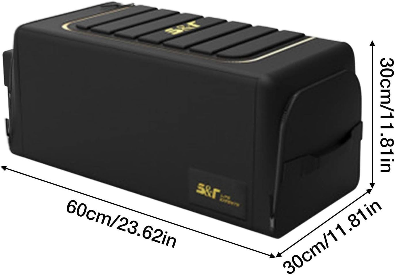 Car Trunk Organizer | Automotive Trunk Storage Box with Lid | 60L/70L Heavy Duty, Waterproof, Anti-Slip Bottom, Auto Cargo Organizer, for Car SUV Truck Van Proidl