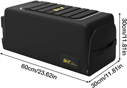 Car Trunk Organizer | Automotive Trunk Storage Box with Lid | 60L/70L Heavy Duty, Waterproof, Anti-Slip Bottom, Auto Cargo Organizer, for Car SUV Truck Van Proidl