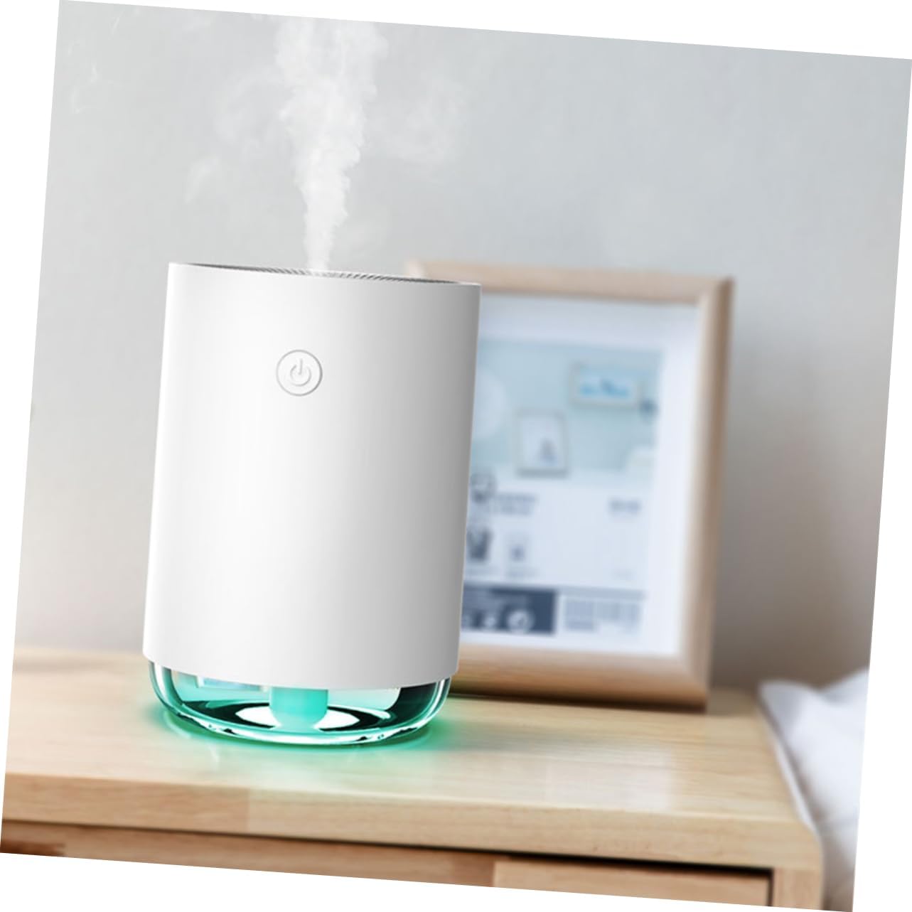 COMNESTBI Mini USB Aroma Humidifier Portable Diffuser for Home Office Car White Essential Oil Compatible Creates Relaxing Aromatherapy for Skin Air Quality