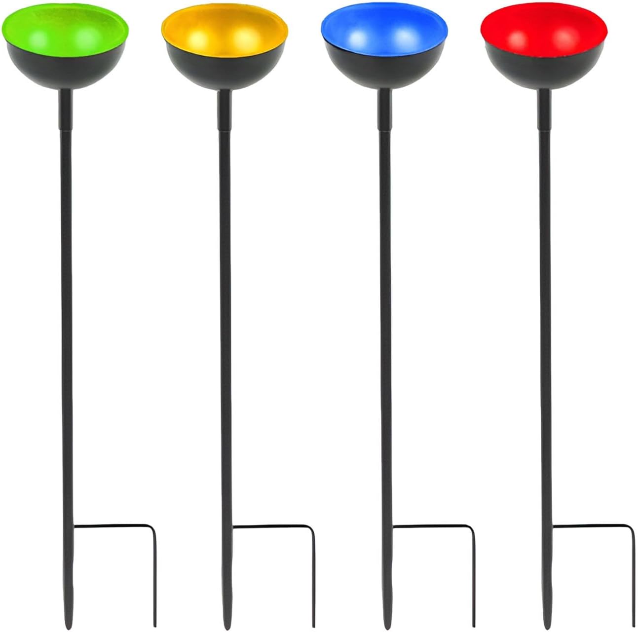 4 Pieces Butterflies Drinking Station | Bee Watering Station Cups | Bee Bath Feeder With Metal Stakes For Outside Feeding & Watering