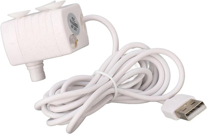 Cat Water Fountain Pump, Pet Quiet Prevent Dry Burning Mini Dispenser Feeding & Watering Supplies USB Powered DC Brushless Motor Replacement for Drinking