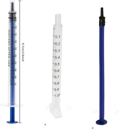 20 PCS 1Ml Plastic Syringes Measuring Syringe No Needle Syringe Reusable 1Ml Syringes Sterile Colostrum For Scientific Lab Baby Medicine Dispensing Liquid Measuring Watering Pet Feeding Glue Applicator