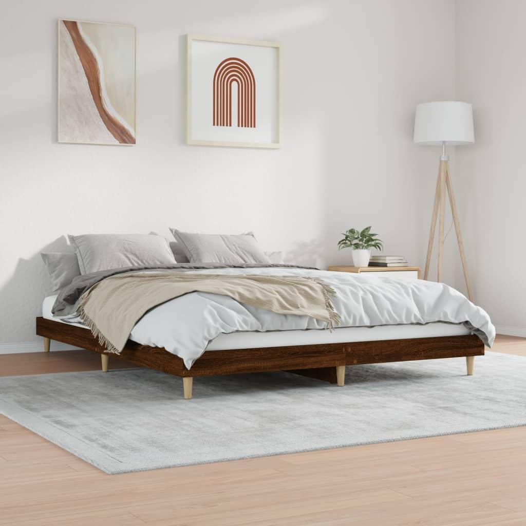 Lechnical Giroletto Rovere Marrone 120x200 cm in Legno Multistrato,Mobili,Letti e Accessori,Letti e telai per Letti
