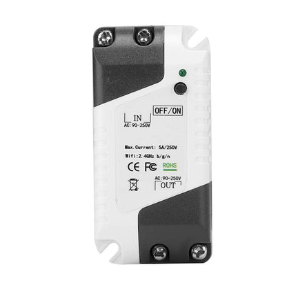 WiFi Smart Breaker Switch Module Ultra Wide Voltage 90V Voice Control for Smart Home Automation ABS Fireproof Material Remote Control Switch