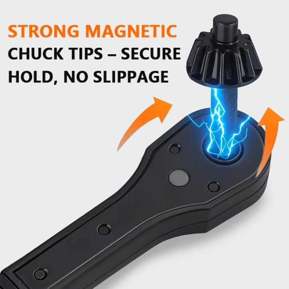 Ratchet Drill Chuck Key, Upgrade 2 in 1 Drill Chuck Ratchet Spanner, 3-in-1 D-rill C-Huck Ratchet Wrench, Universal Double Head Interchangeable Fastening Clamping Tool (2 Set)