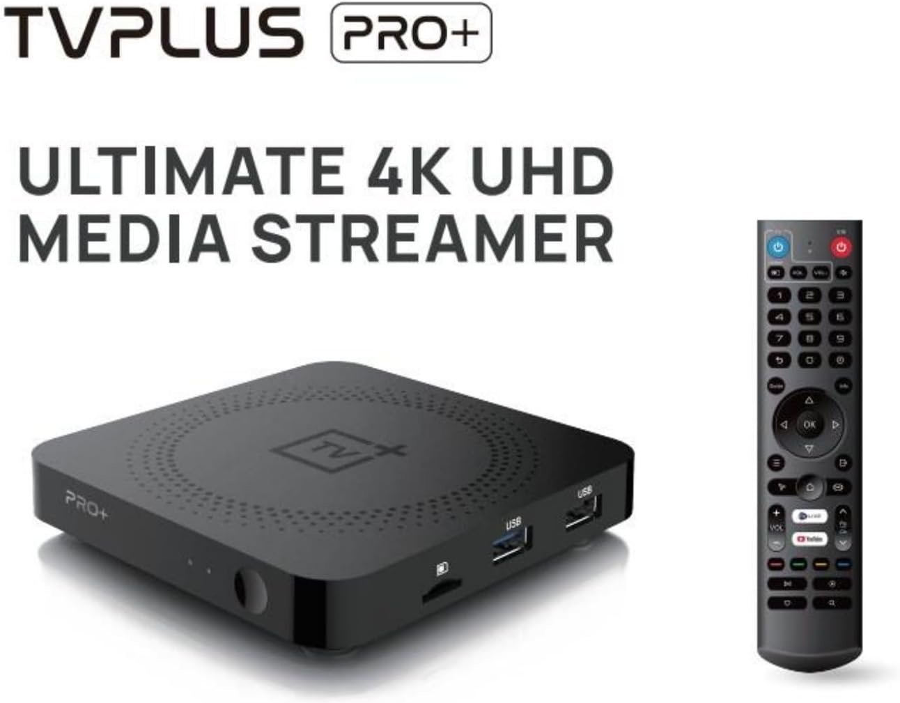 2023 IPTV TVPlus PRO+ PROPLUS Android 9 2GB+16GB IPTV Set TOP Smart TV Box 2.4/5G Duo Band WiFi 600M Schedule Record Function with LIXSUNTEK® Ethernet Cable