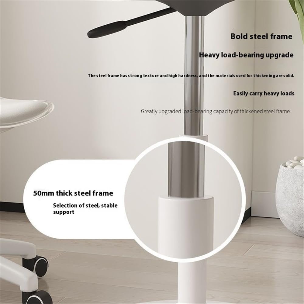 XIANERHUI Round Dining Table,Table Round Kitchen Dining Table,Tulip Table Top and Metal Pedestal Base, Mid-Century Table Leisure for Cafe, Home, Dining Room, Kitchen (White Marble W,27")
