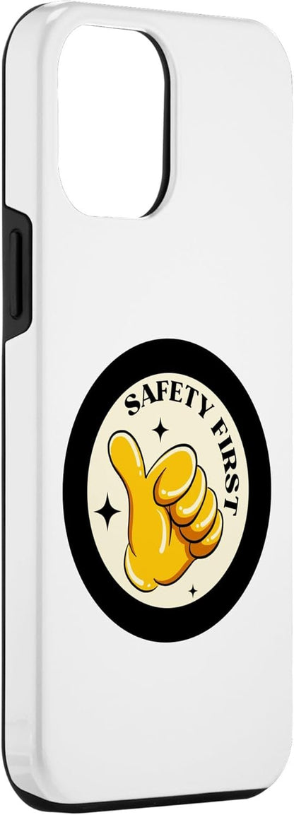 Custodia per iPhone 14 Pro Max Safety First| Idee regalo divertenti per la Giornata mondiale della sicurezza